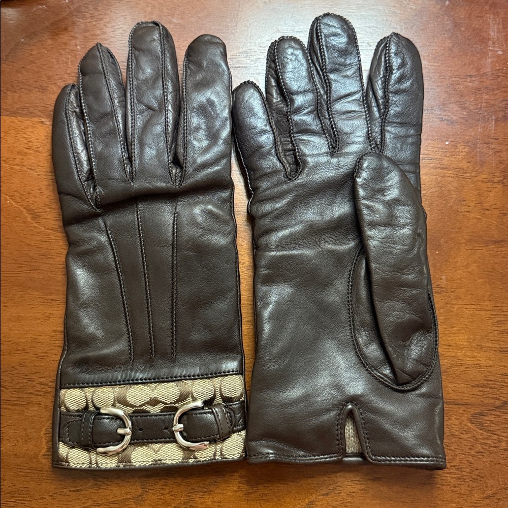Coach Leather Gloves